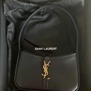 YSL Yves Saint Laurent LE 5 À 7 MINI IN SMOOTH LEATHER bag black